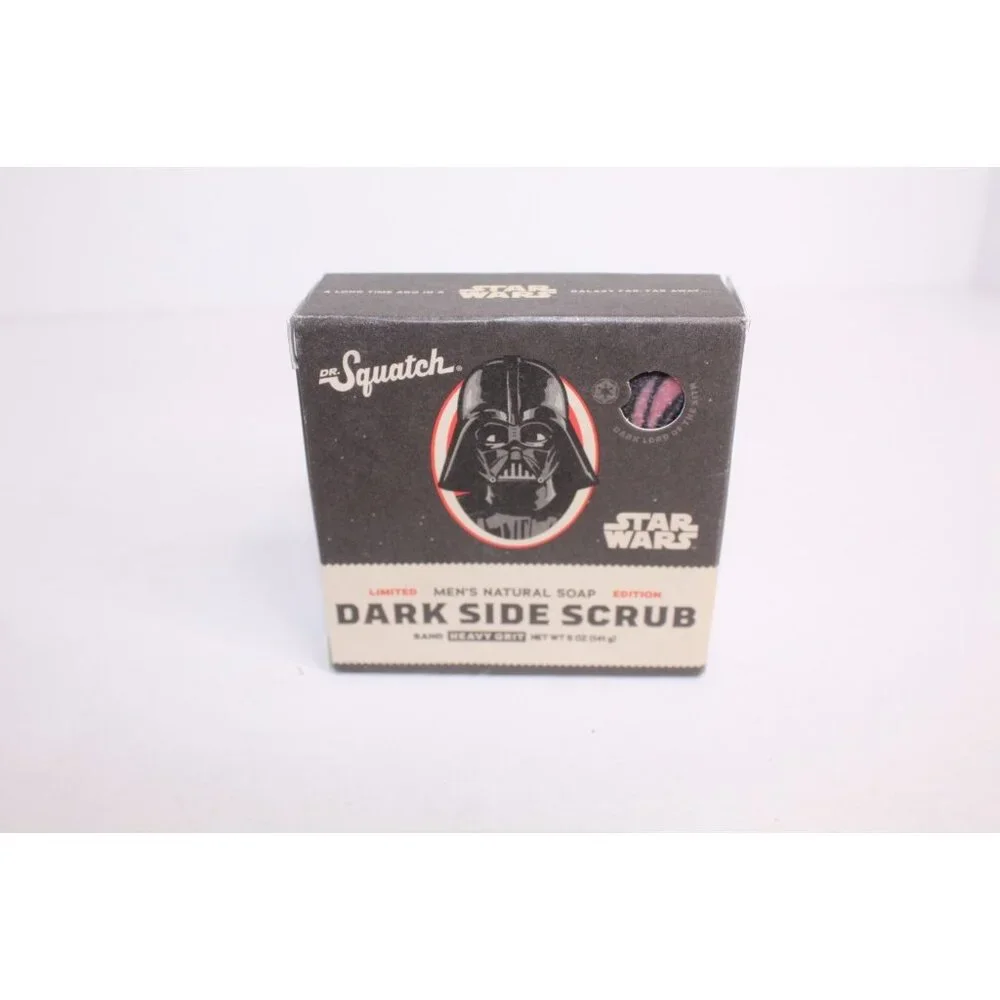 Dr. Squatch Star Wars Dark Side Heavy Grit‎ Scrub Scented Soap 5 oz. Limited NIB